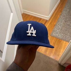 vintage dodgers fitted hat size 7 5/8